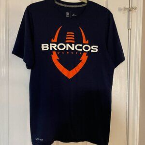 Denver Broncos NFL Men's Tee - Size S - Nike Dri-Fit